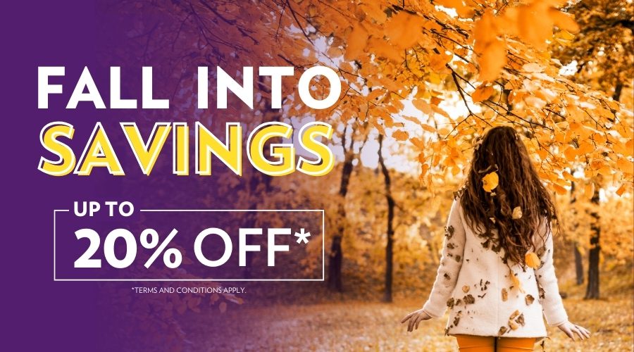 Autumn Sale: 20% off offer