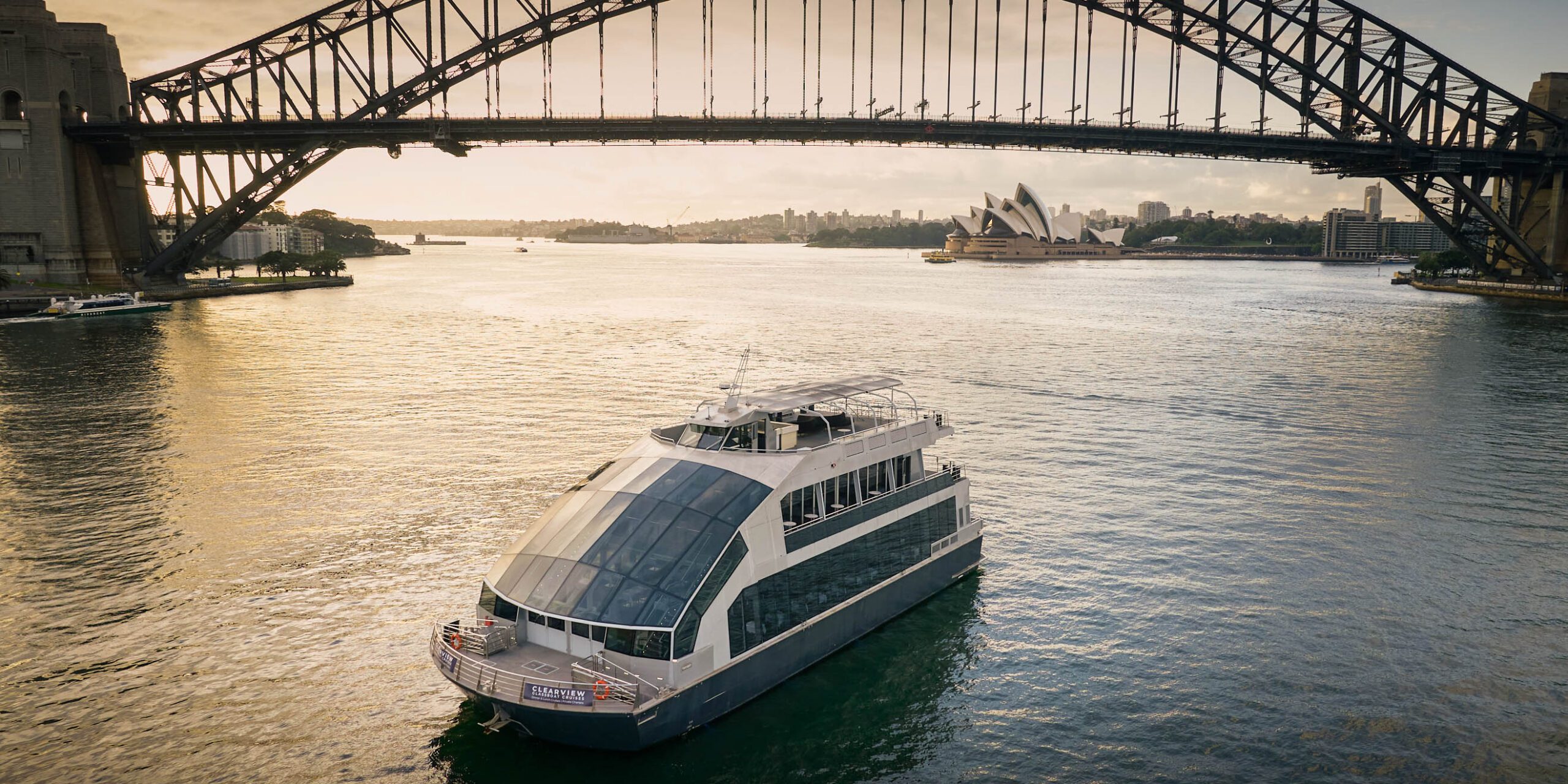 Clearview boat in Sydney Harbour