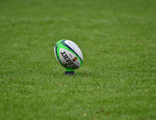 The image of a rugby field